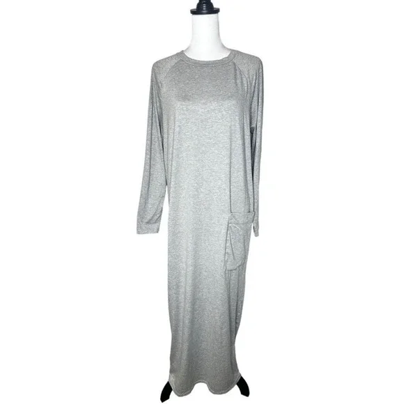 bodycon formal dresses long sleeve Safiya Long Sleeve Plunge Neck Metallic Jersey Evening Gown in Copper  Bronze